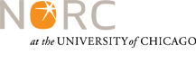 The National Organization for Research at The University of Chicago logo